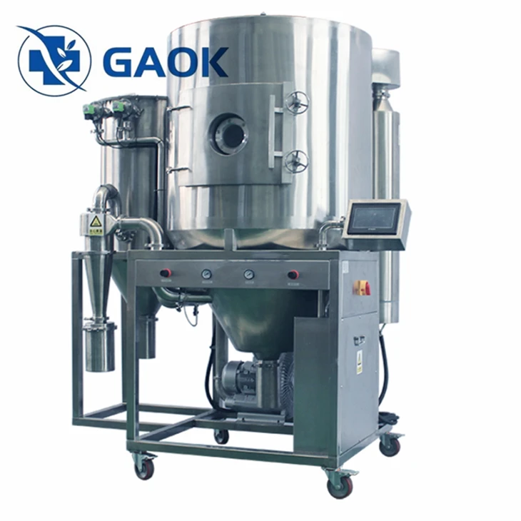 Two fluid airflow spray drying
